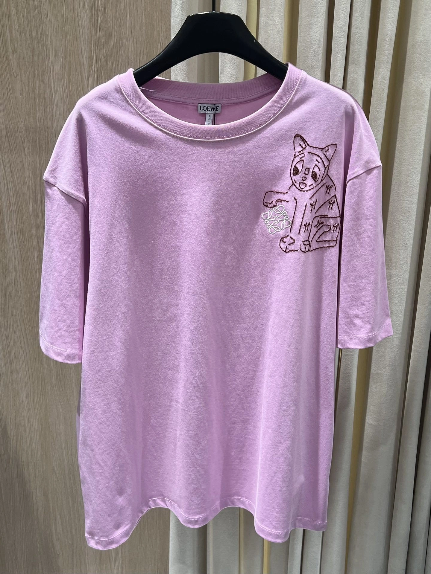 wg.luxury-- 8o5w5 Cotton embroidery Anagram oversized 2Colour item:E-F140L1903-2H